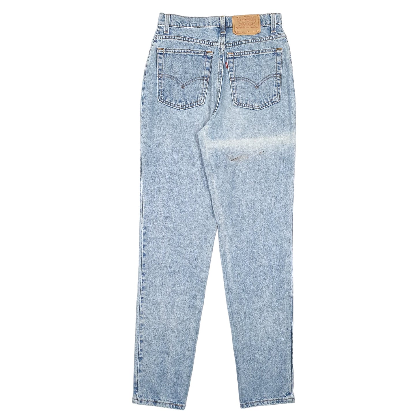 Womens Blue Levis Tapered Vintage Made In USA 512 JeansW28 L32