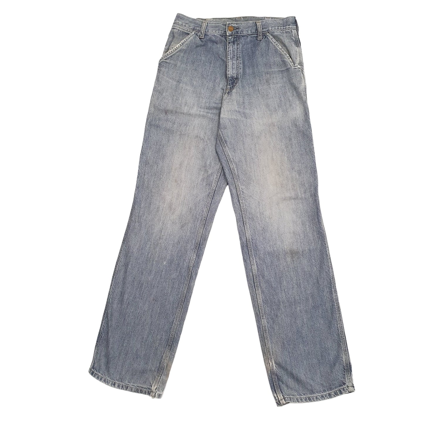 Mens Blue Carhartt Carpenter Carpenter Trousers