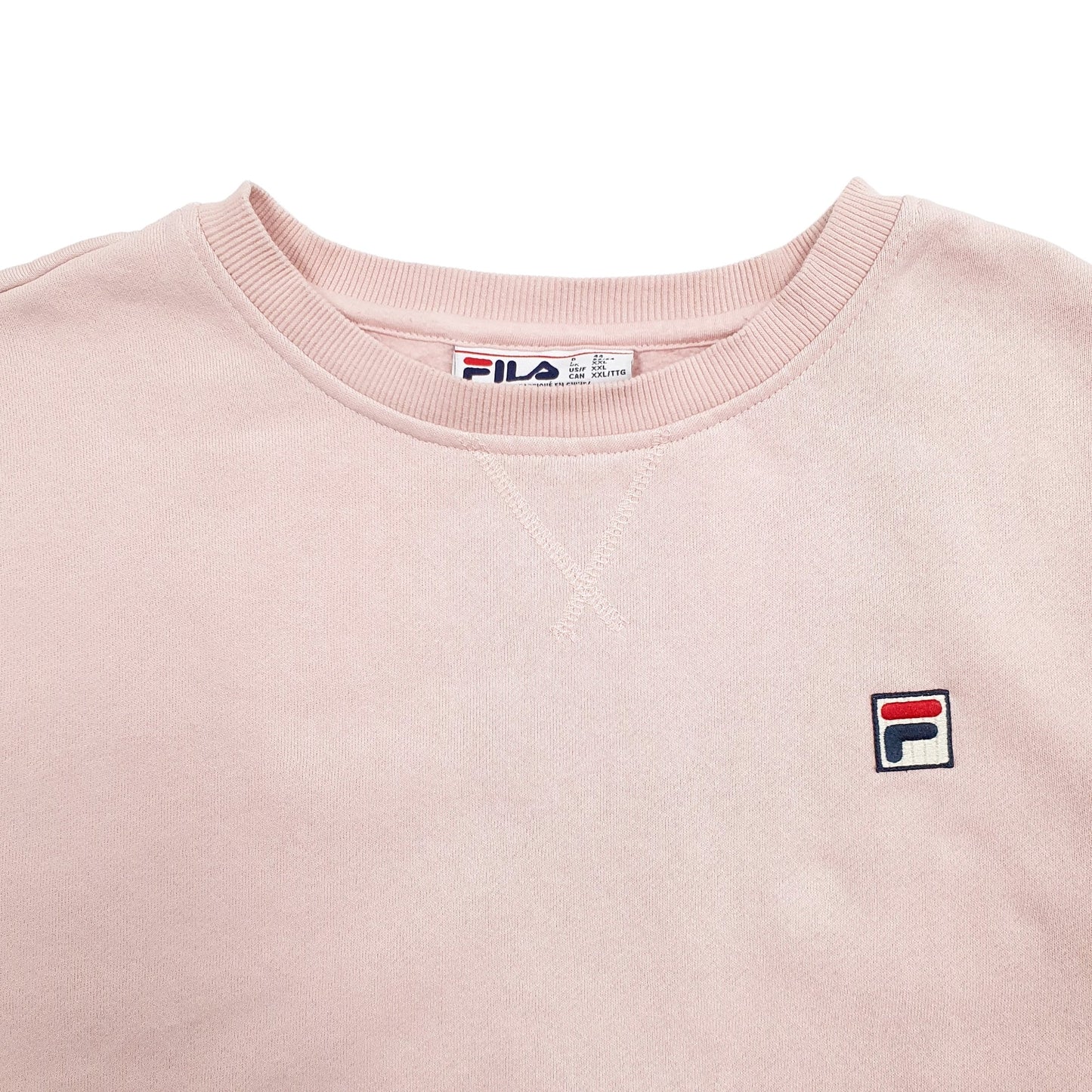 Womens Pink Fila  Crewneck Jumper