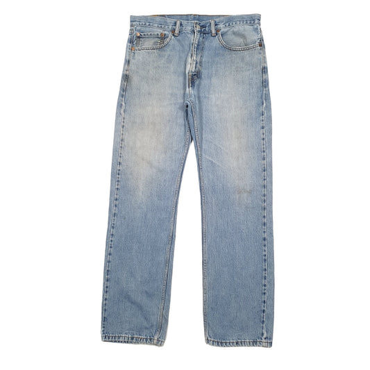Mens Blue Levis  505 JeansW34 L32