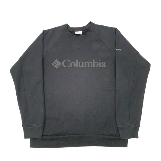 Mens Black Columbia  Crewneck Jumper