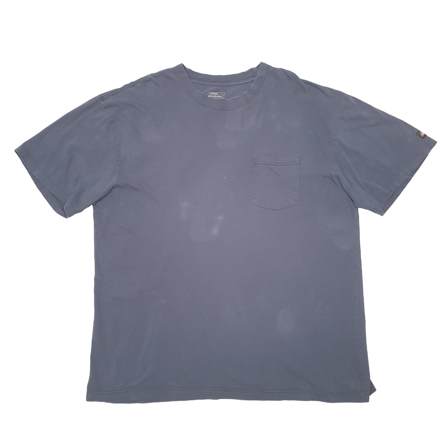 Mens Navy Dickies Pocket Workwear Short Sleeve T Shirt