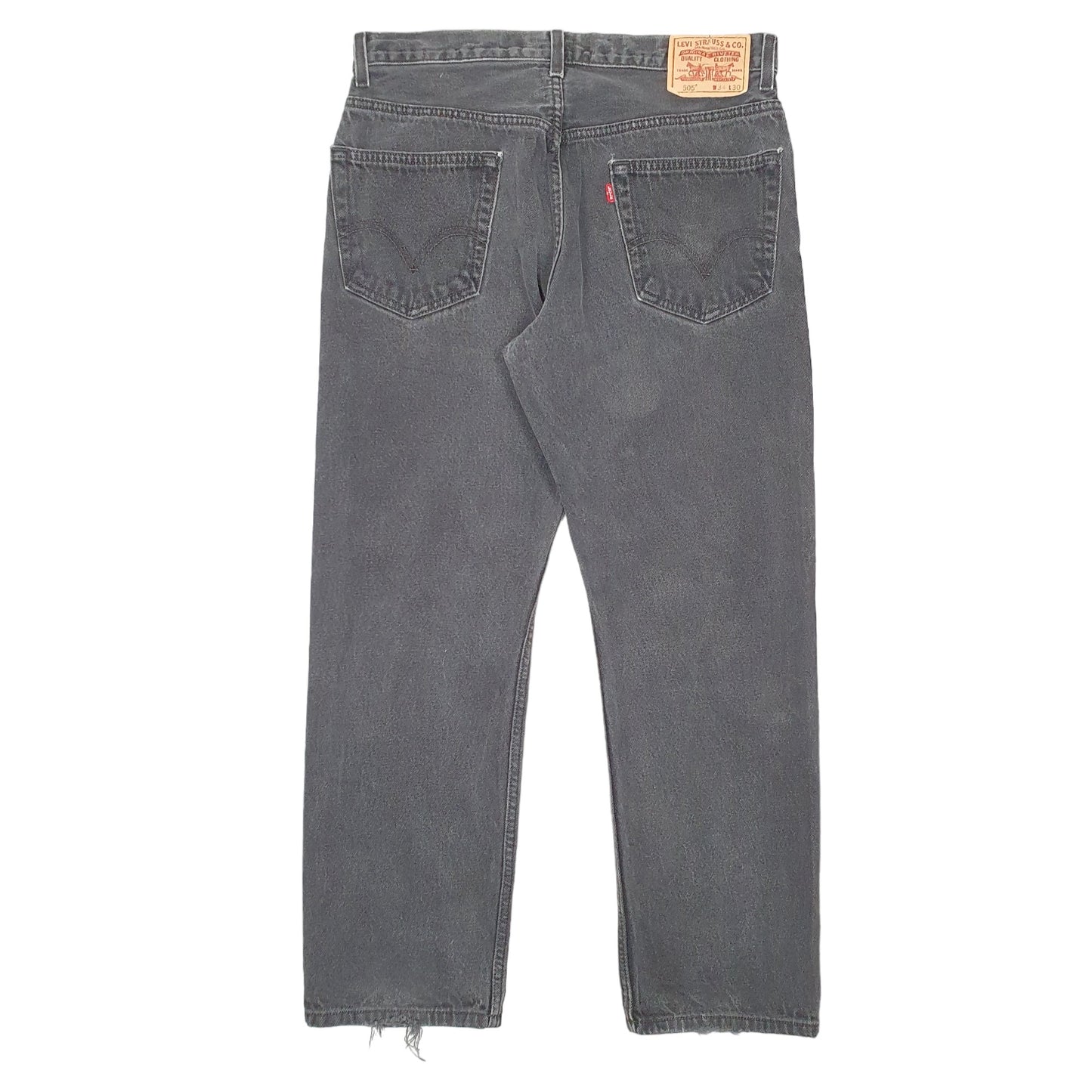 Mens Black Levis  505 JeansW34 L30