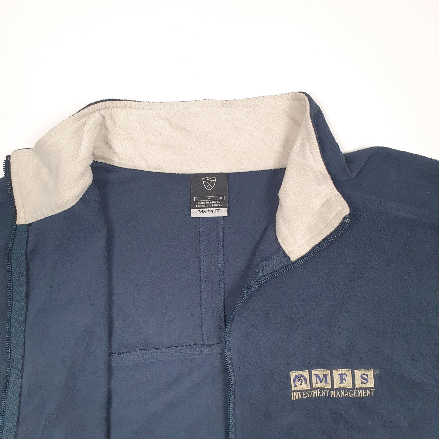 Mens Navy Nike Golf Full Zip Jumper