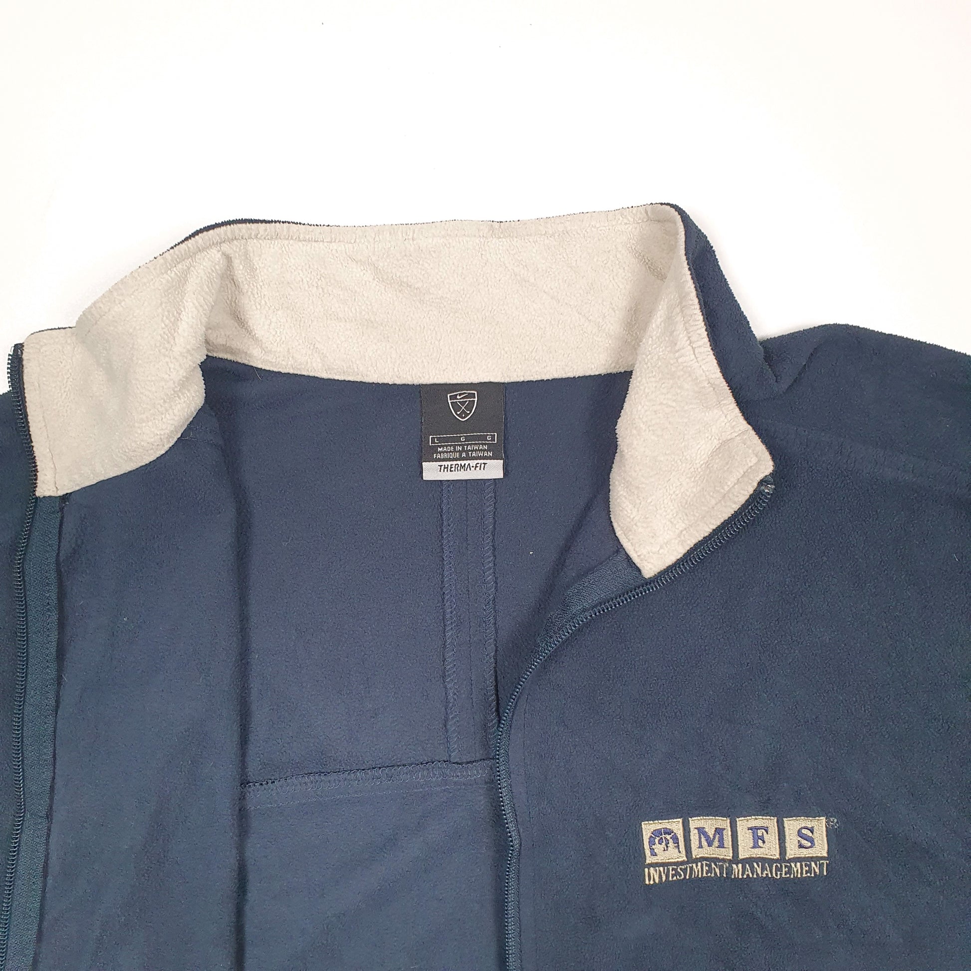 Mens Navy Nike Golf Full Zip Jumper