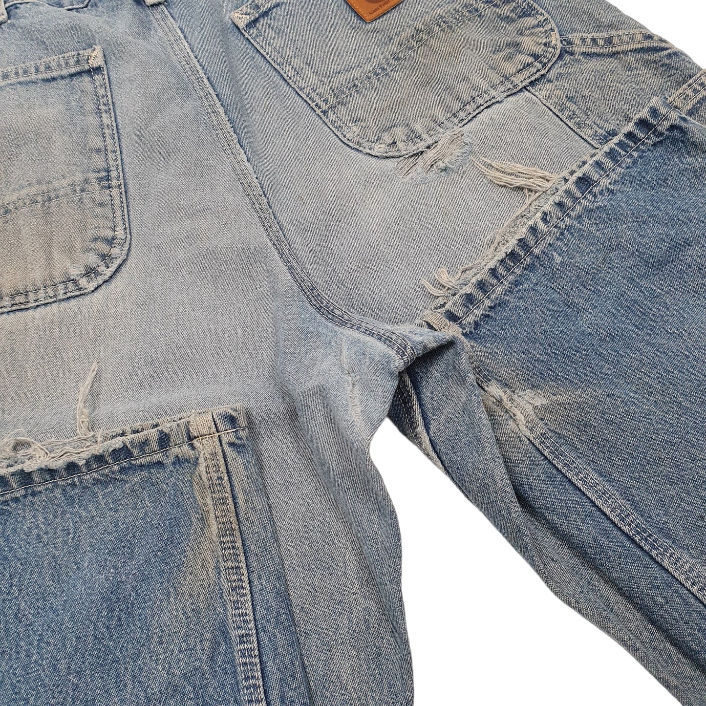 Mens Blue Carhartt Carpenter Dungaree Fit B13 JeansW35 L32