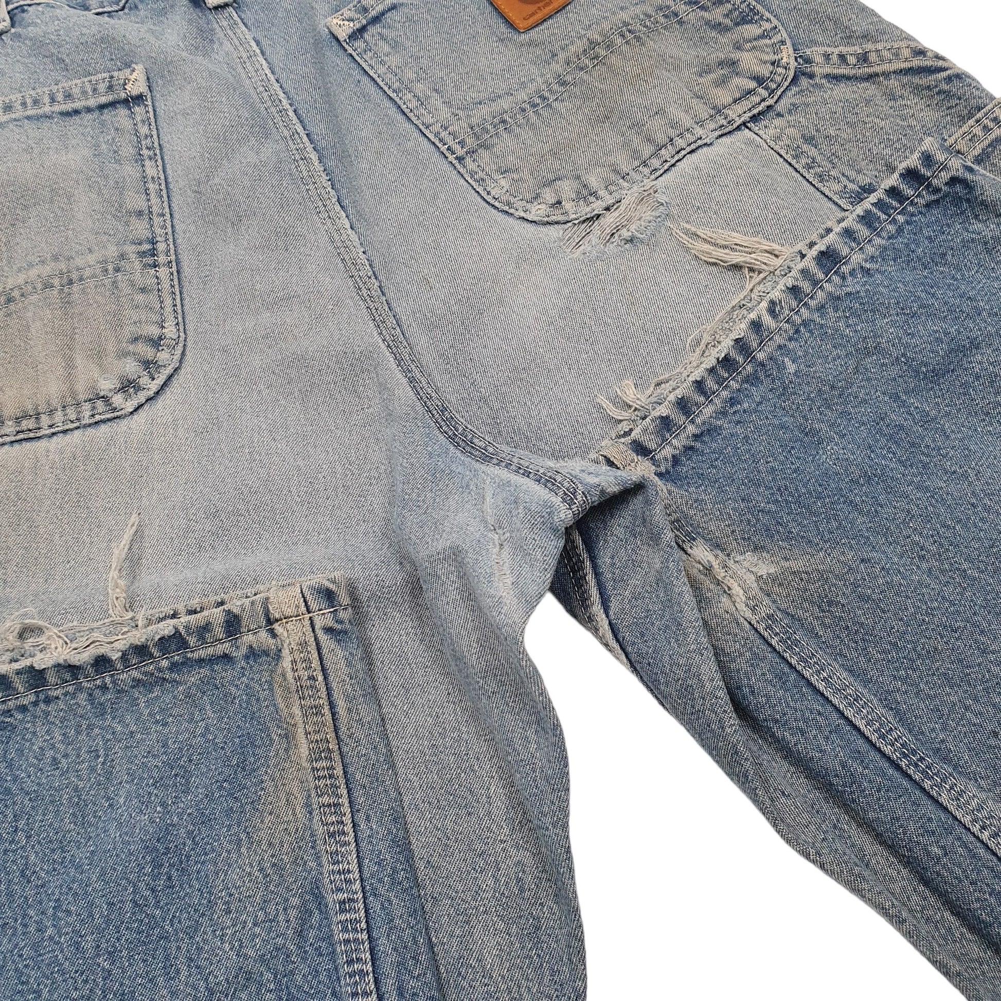 Mens Blue Carhartt Carpenter Dungaree Fit B13 JeansW35 L32