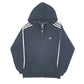 Mens Black Adidas Hoodie Full Zip Jumper