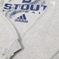 Mens Grey Adidas Stout Baseball Blue Devils Hoodie Jumper