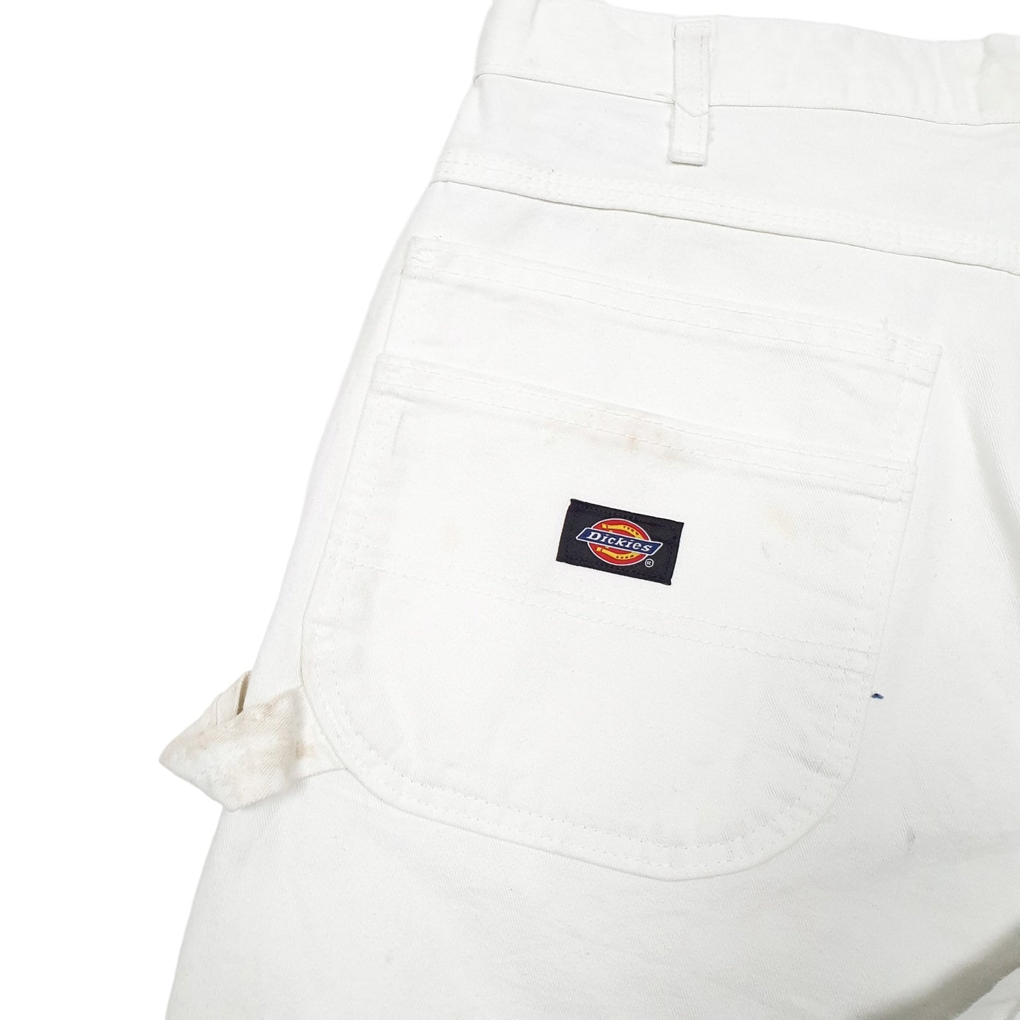 Mens White Dickies Painter Decorator Carpenter Shorts