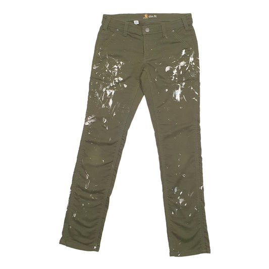 Womens Green Carhartt  Carpenter Trousers