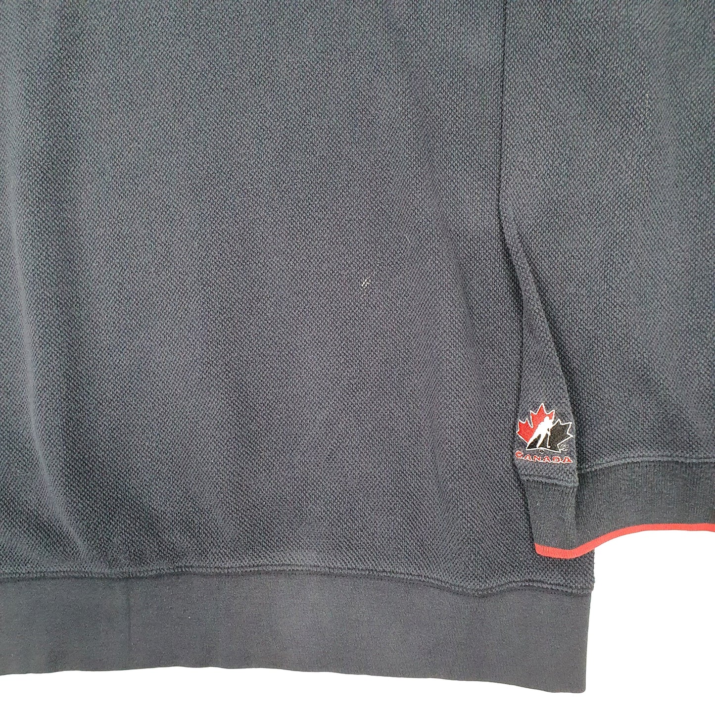 Mens Navy Nike Vintage 1990s Y2K Team Canada Ice Hockey Olympics Crewneck Jumper