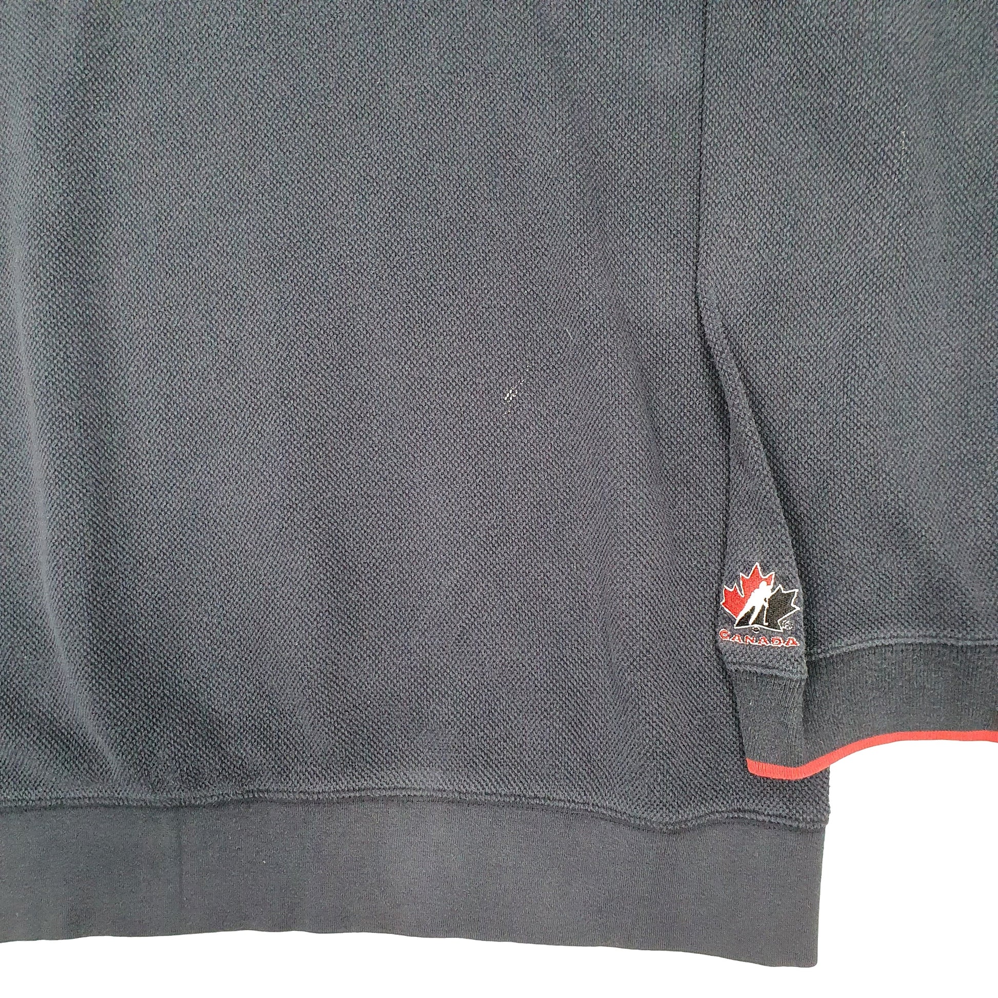 Mens Navy Nike Vintage 1990s Y2K Team Canada Ice Hockey Olympics Crewneck Jumper