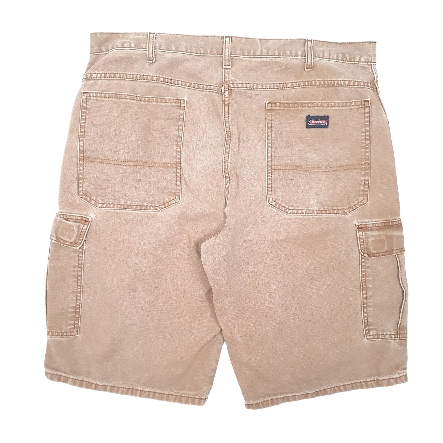 Mens Brown Dickies Cargo Carpenter Shorts