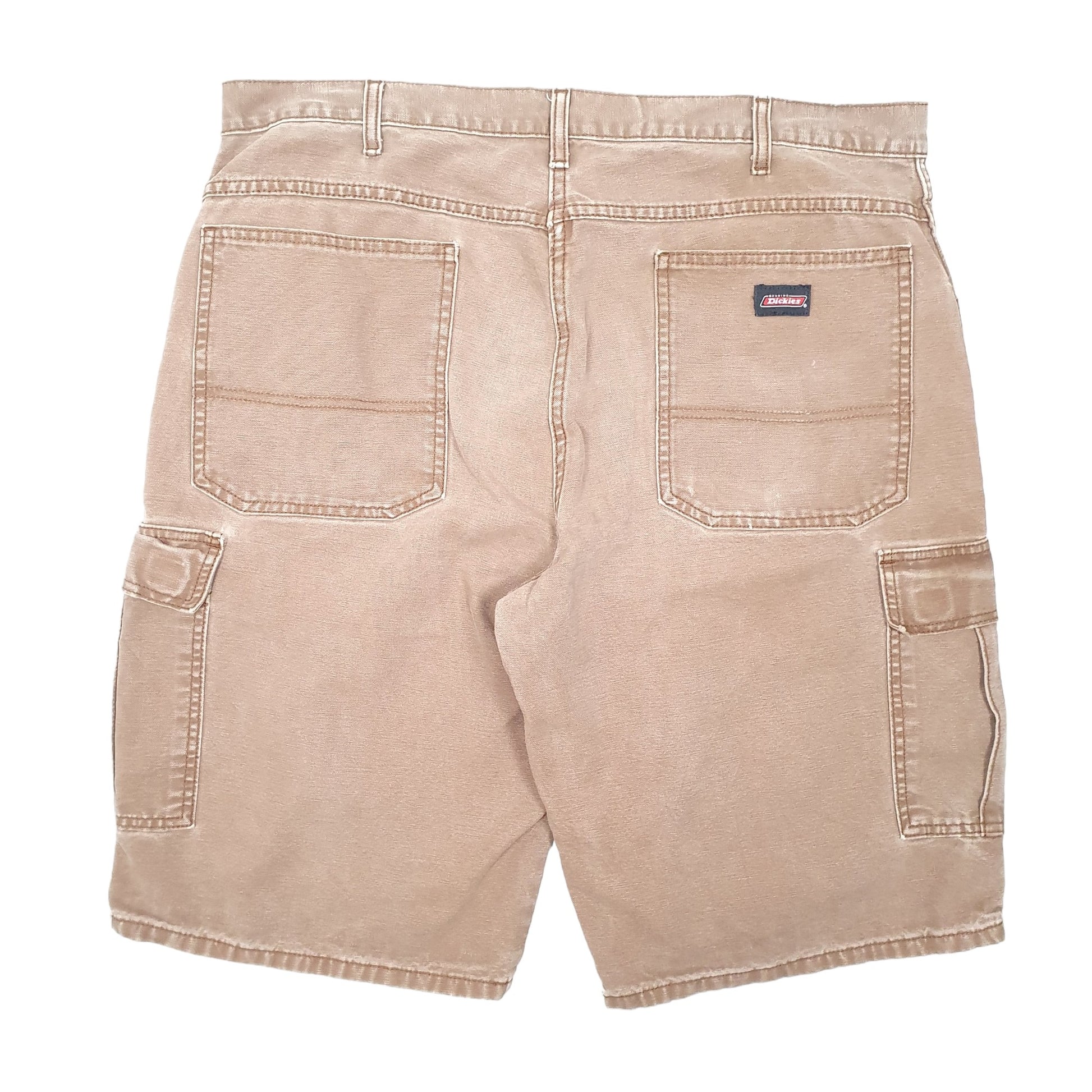 Mens Brown Dickies Cargo Carpenter Shorts