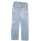 Mens Blue Carhartt Cotton Lined Made In U.S.A B21 JeansW36 L36
