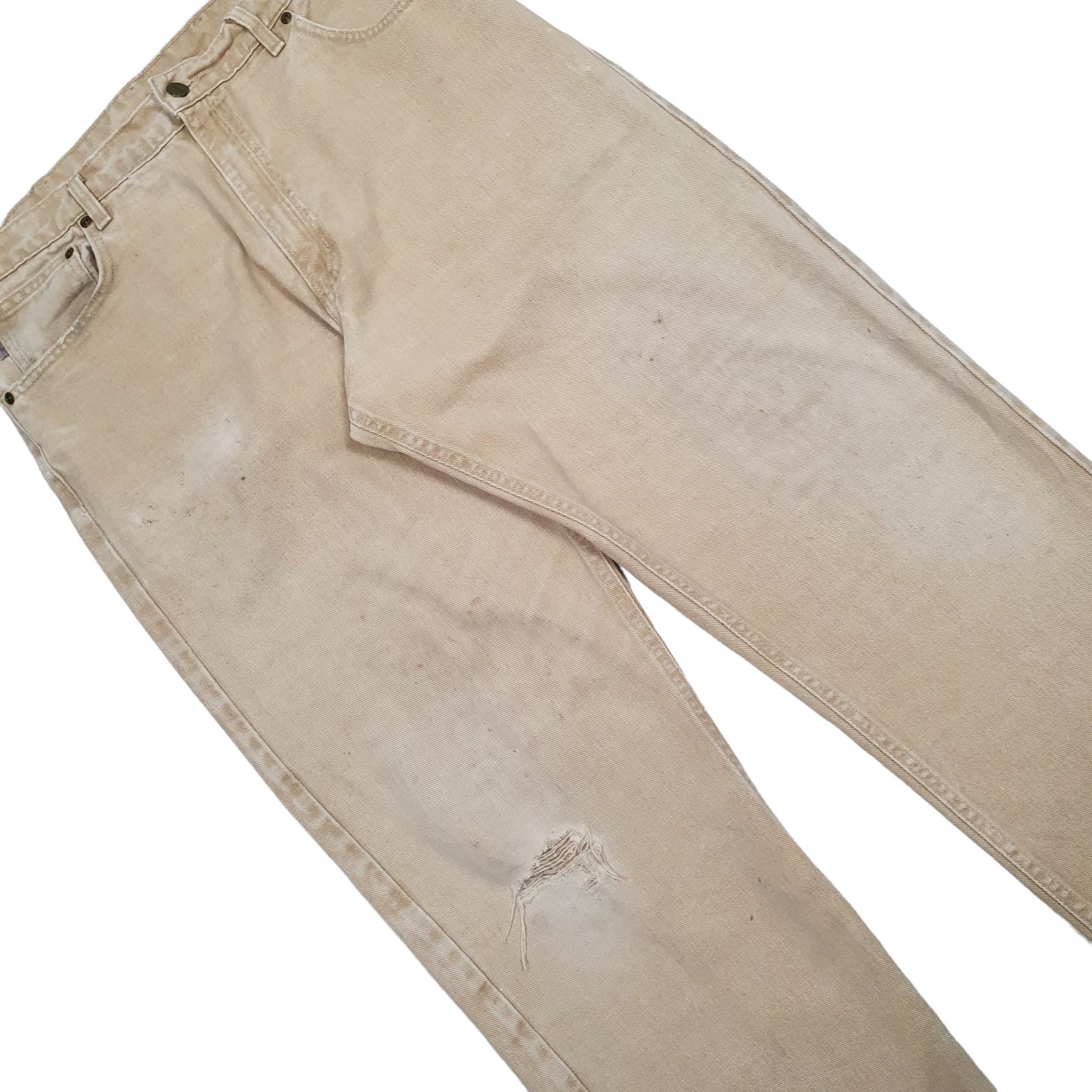 Mens Beige Carhartt  Carpenter JeansW36 L32