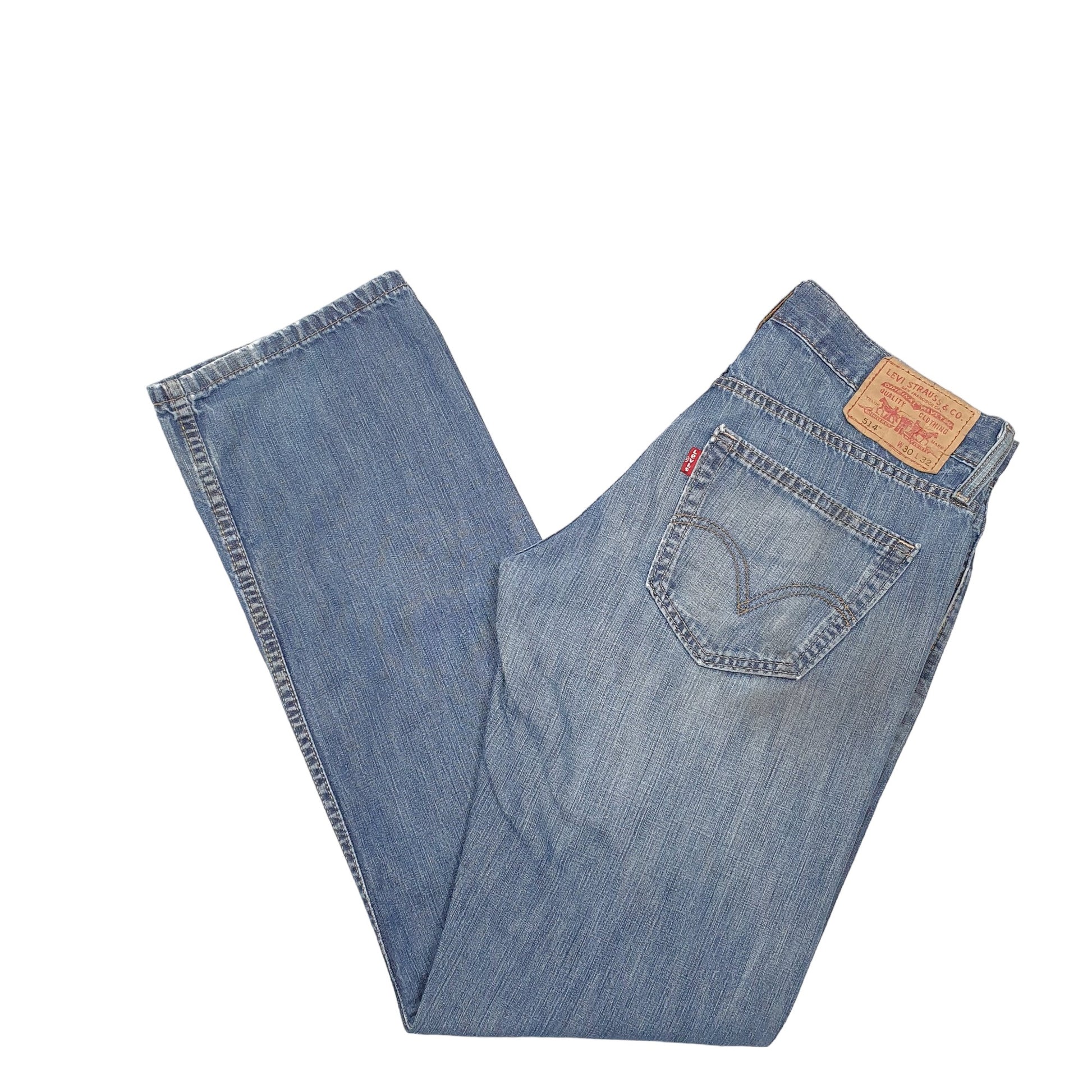 Mens Blue Levis Slim 514 JeansW30 L32