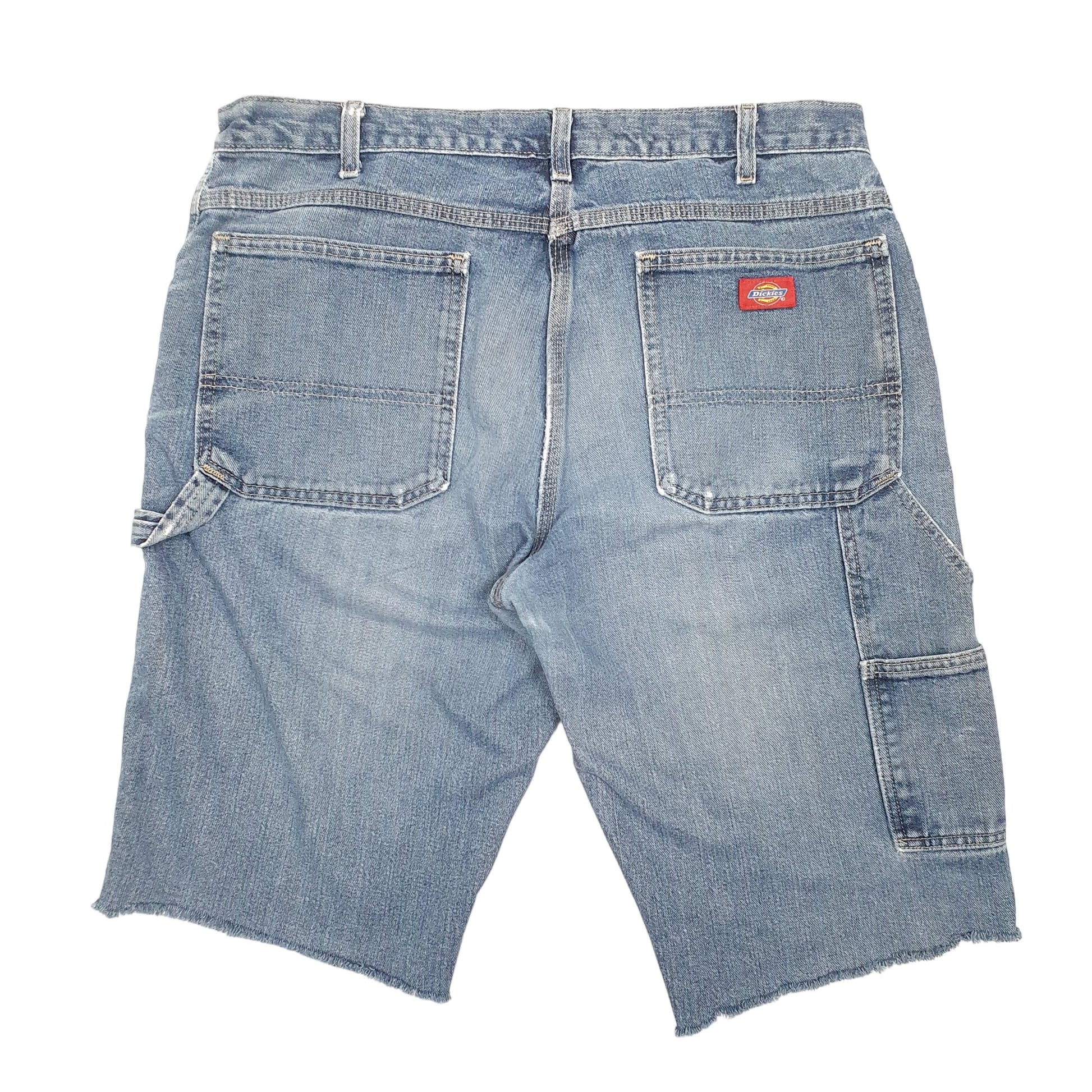 Mens Blue Dickies Carpenter Cut Offs Denim Shorts