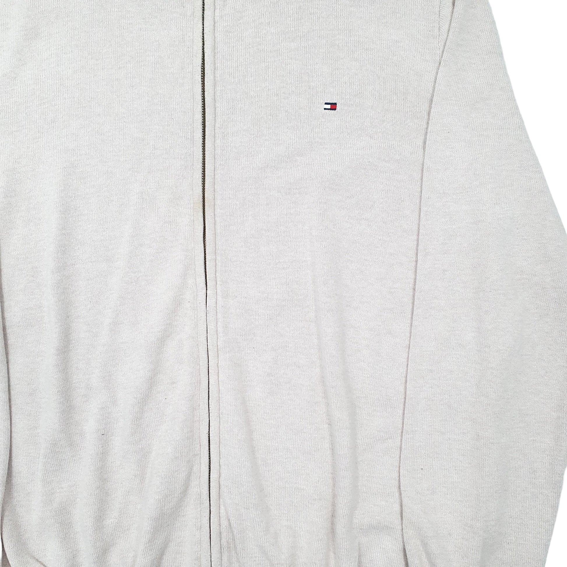 Mens Pink Tommy Hilfiger Cardigan Full Zip Jumper