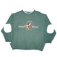 Mens Green Disney Mickey Mouse Shining Star Crewneck Jumper