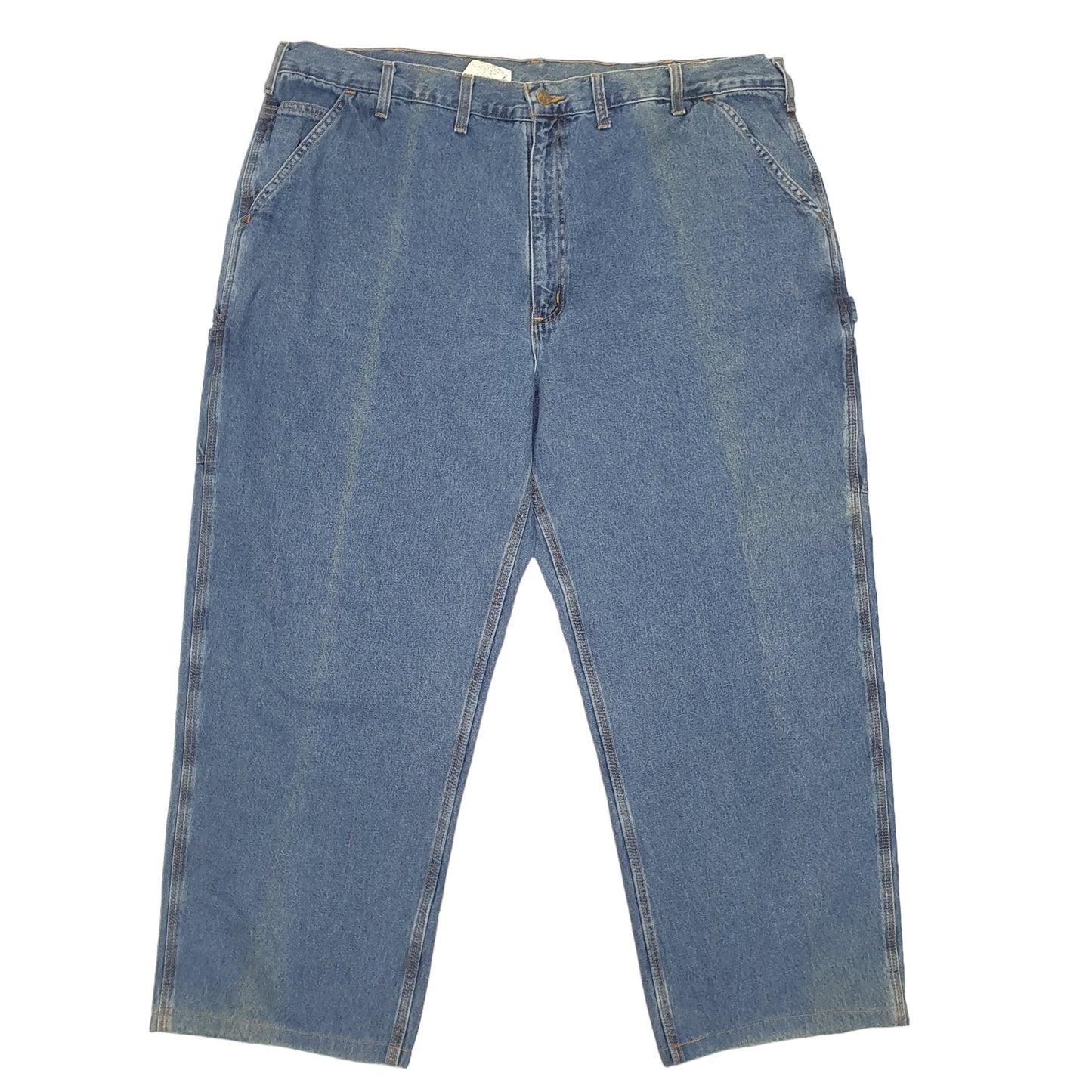 Mens Blue Carhartt Carpenter Dungaree Fit B13 JeansW44 L29