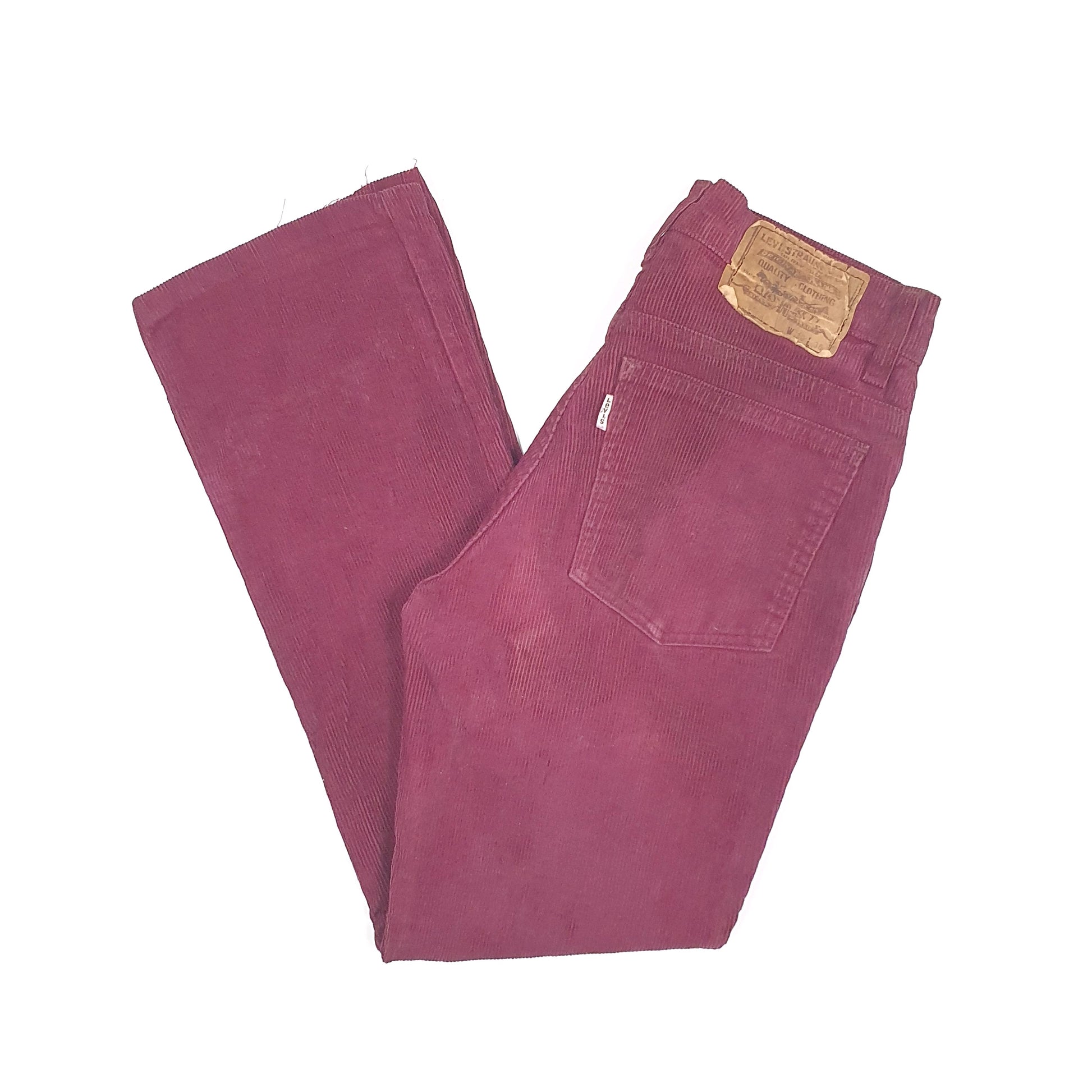 Womens Burgundy Levis  Corduroy Trousers