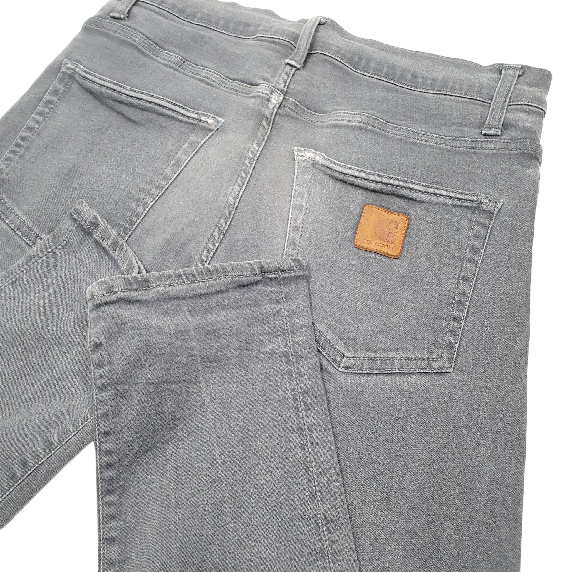 Mens Grey Carhartt WIP Klondike Pant Stretch Casual JeansW31 L34