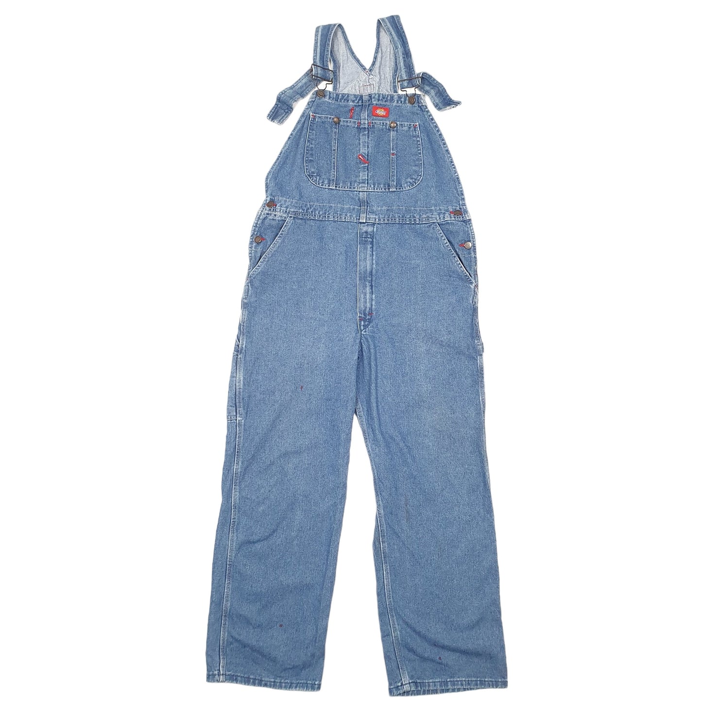 Mens Blue Dickies Denim Jean Overalls Dungaree Trousers