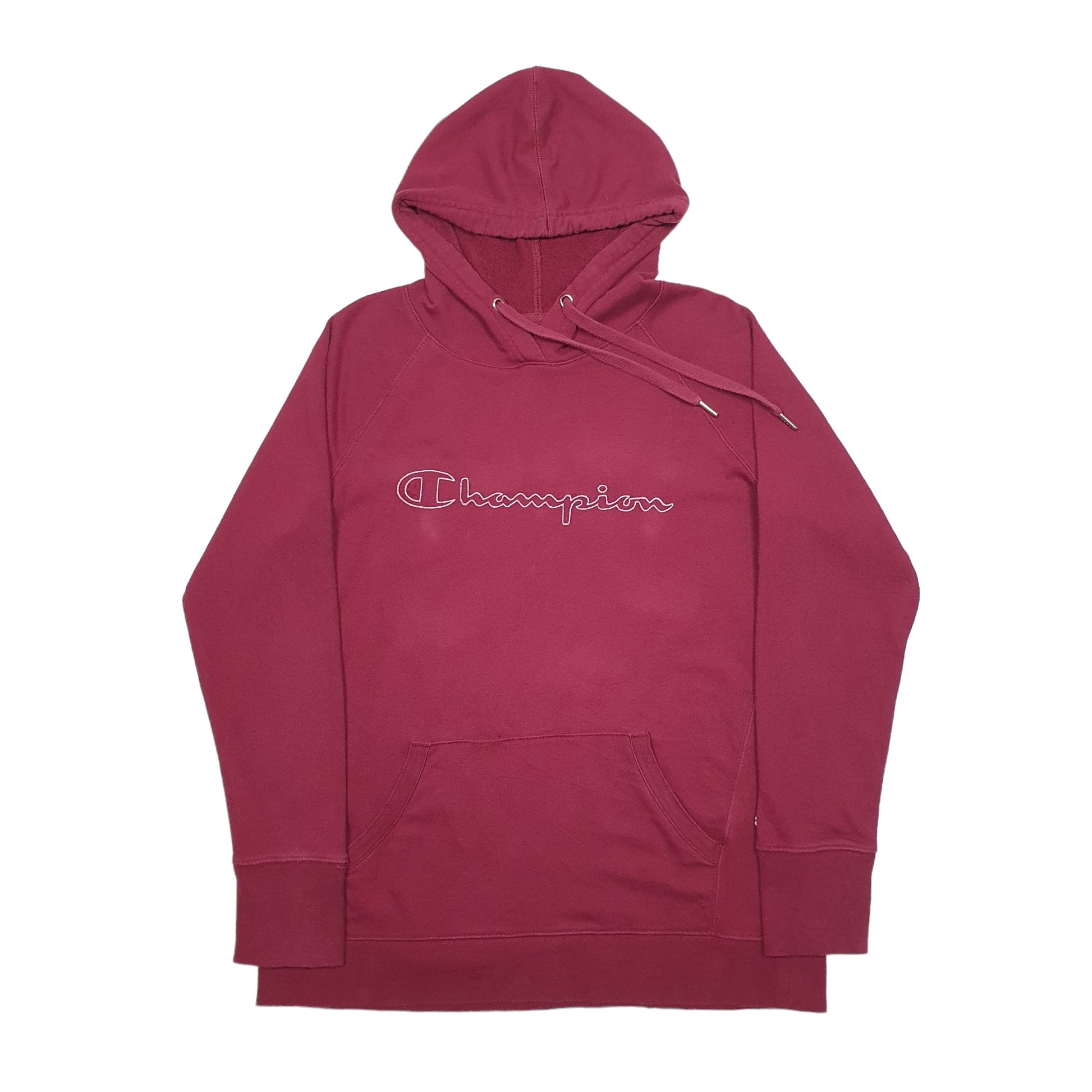 Womens Burgundy Champion  Hoodie Jumper