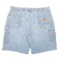 Mens Blue Carhartt Carpenter Denim Shorts