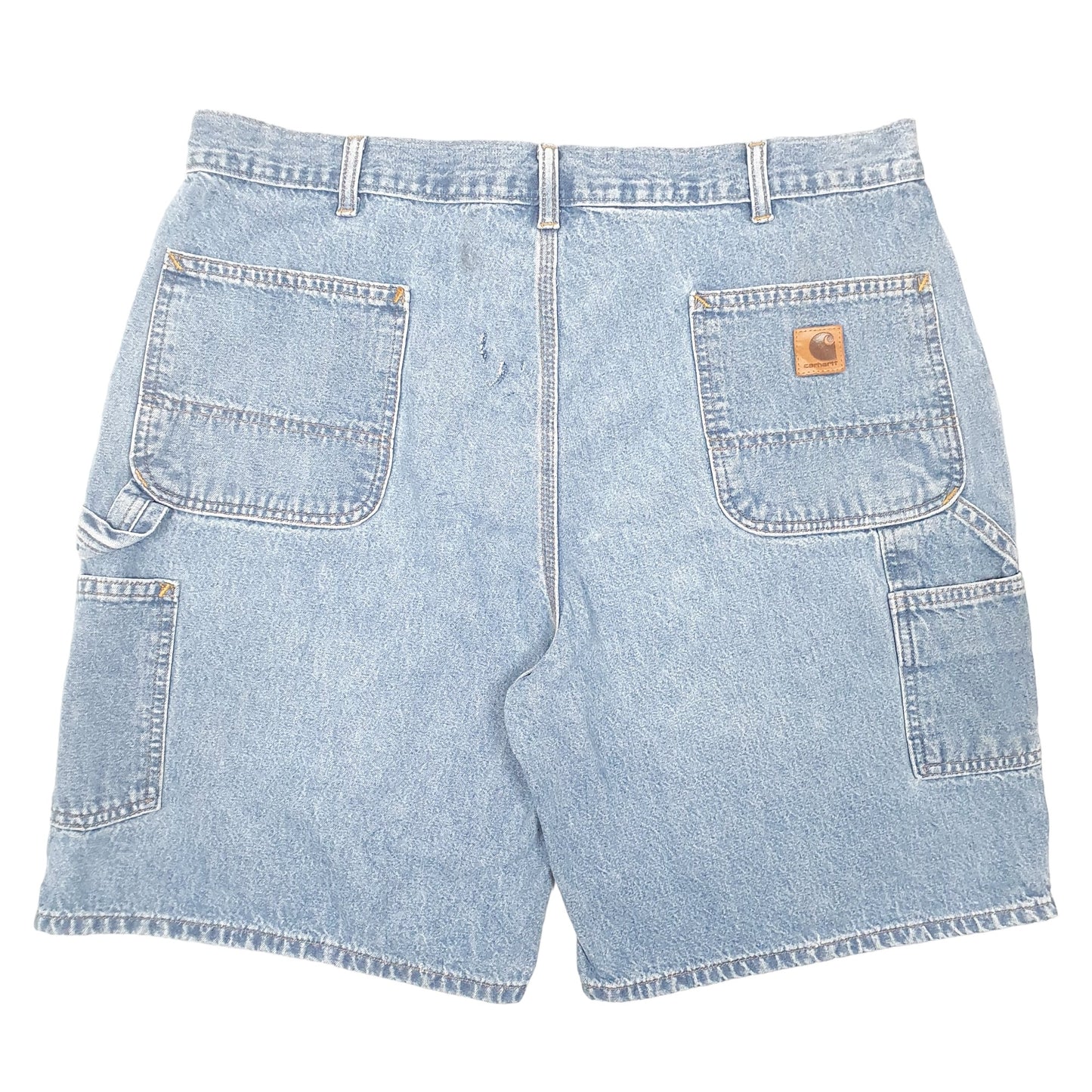 Mens Blue Carhartt Carpenter Denim Shorts