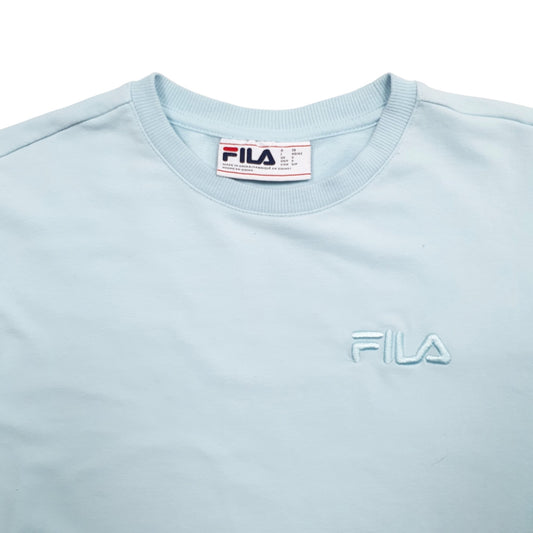 Womens Blue Fila  Crewneck Jumper