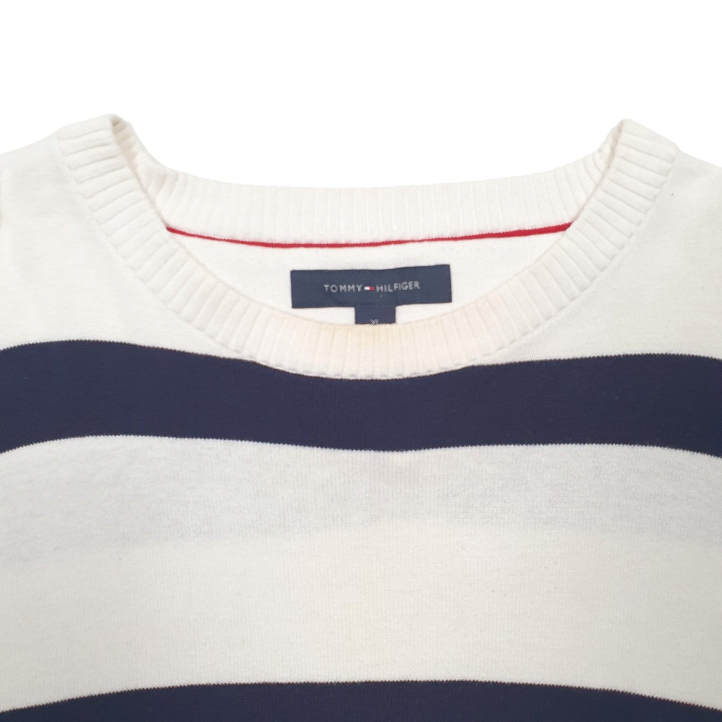 Mens White Tommy Hilfiger  Crewneck Jumper