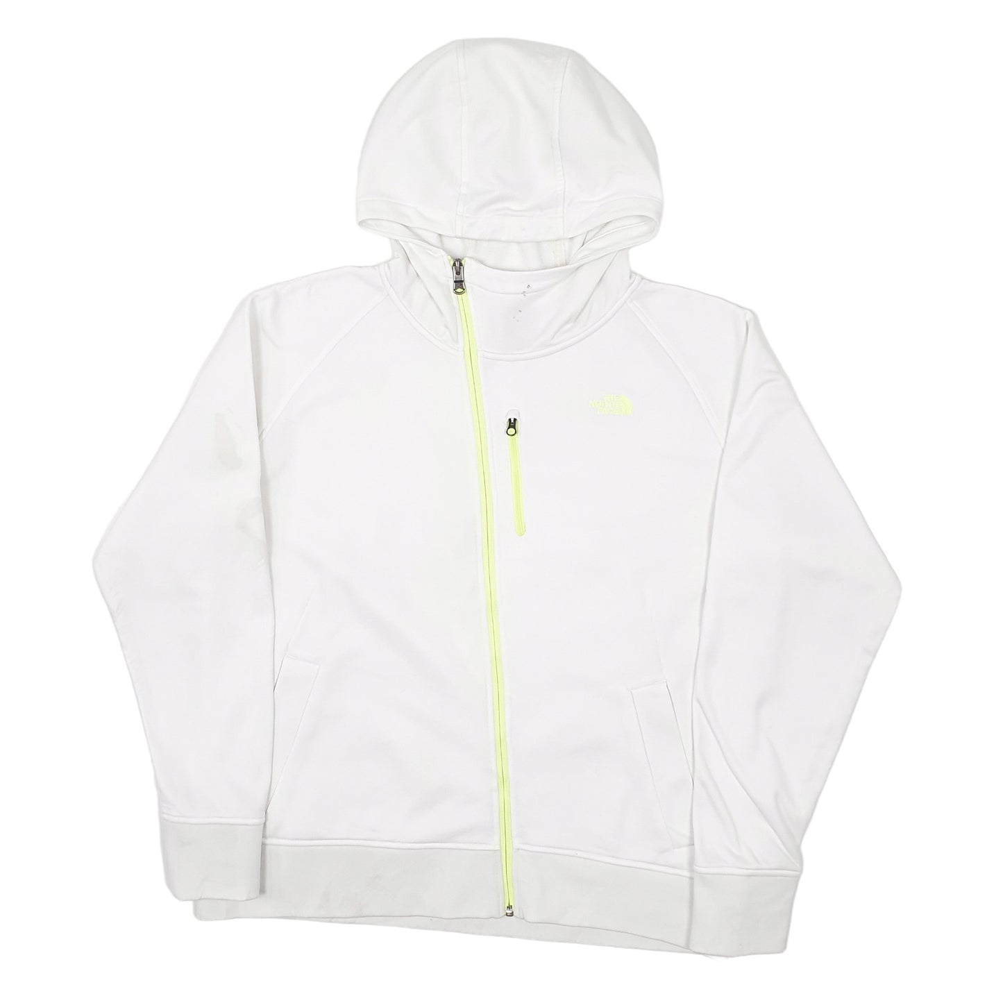 Womens White The North Face Hoodie Baselayer Full Zip Jumper