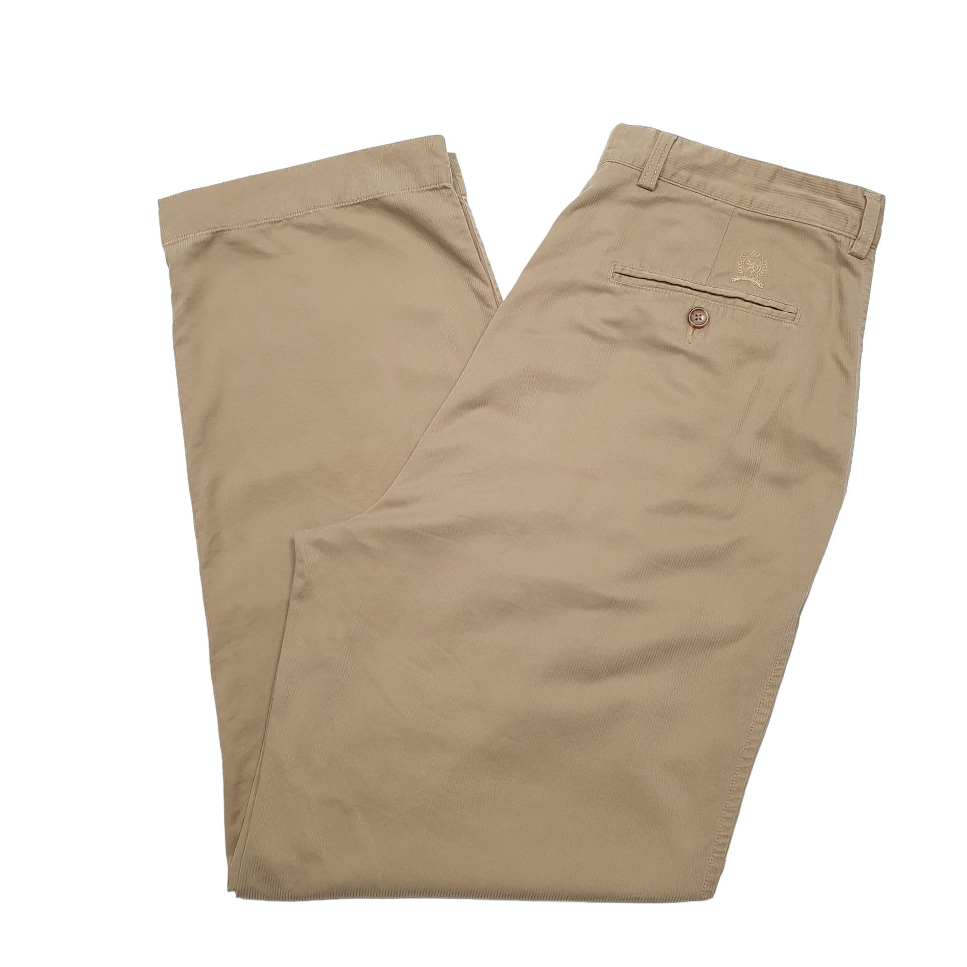 Mens Khaki Tommy Hilfiger  Corduroy Trousers