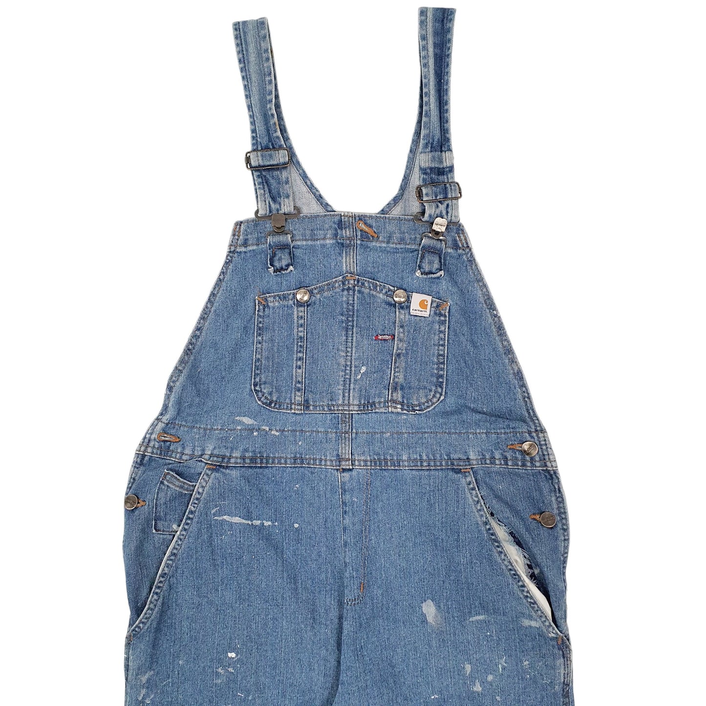Womens Blue Carhartt WR008 Dungaree Trousers