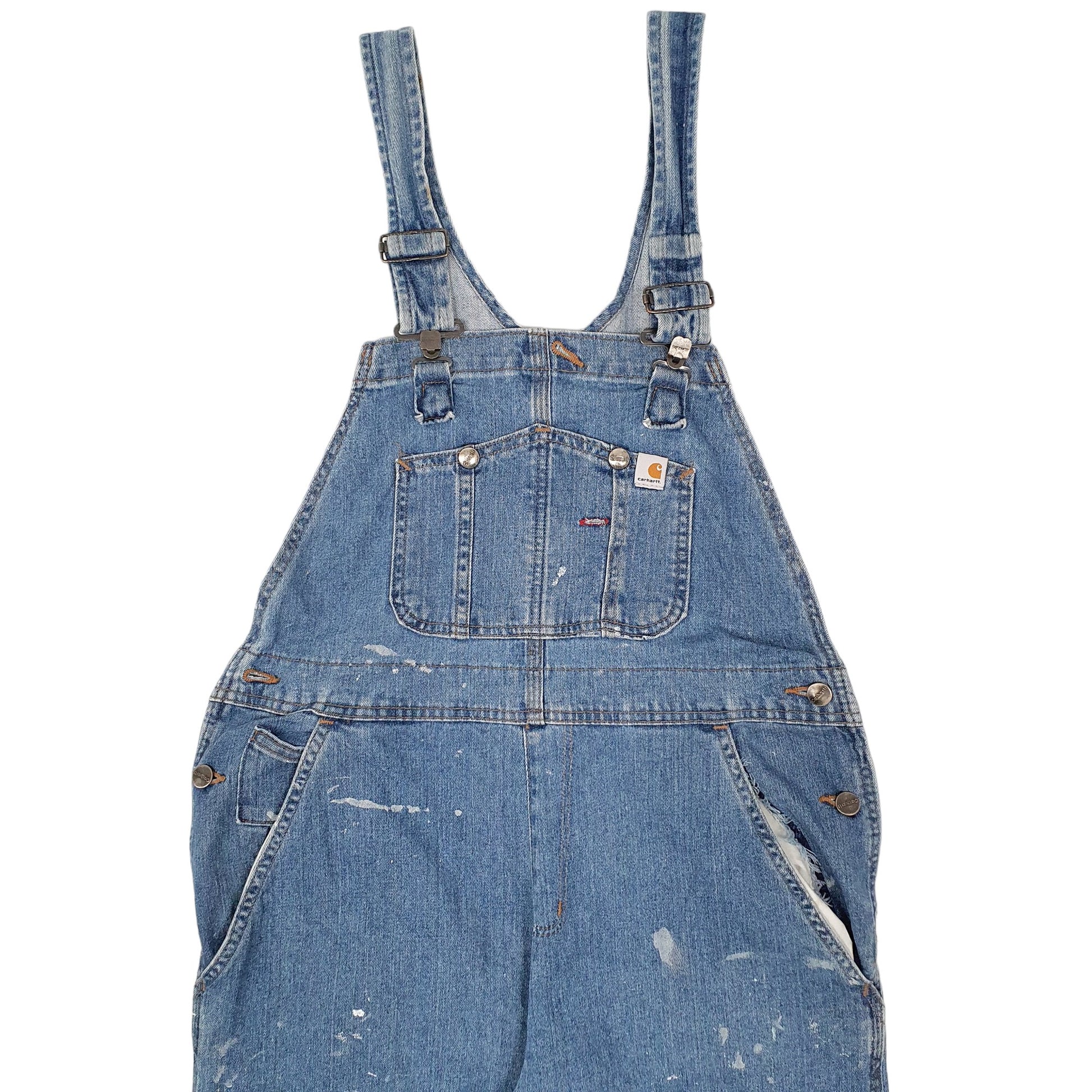 Womens Blue Carhartt WR008 Dungaree Trousers