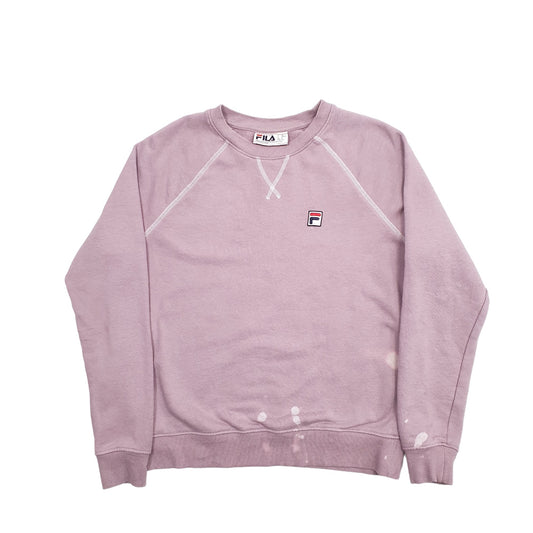 Womens Pink Fila  Crewneck Jumper