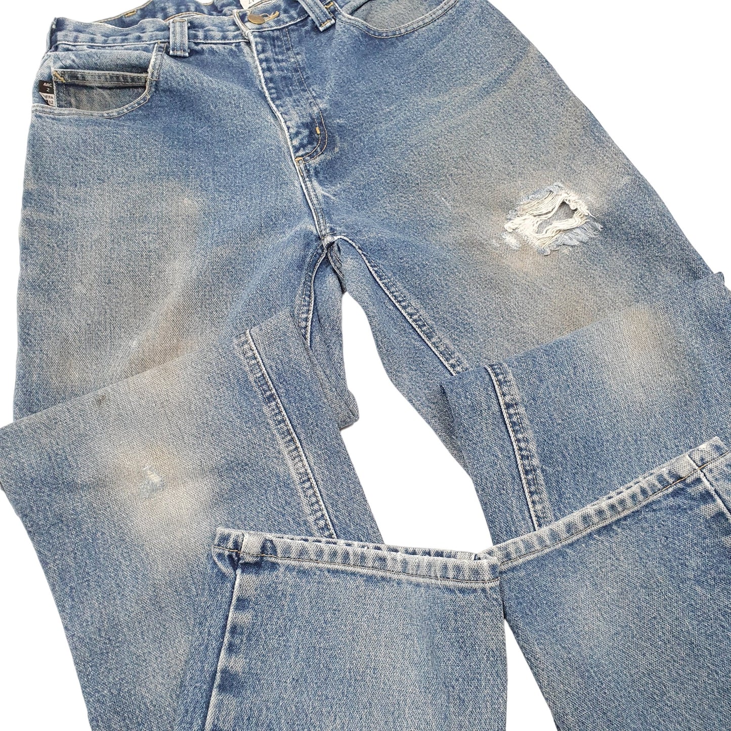 Mens Blue Carhartt Flame Resistant B26 JeansW30 L34