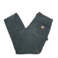 Mens Black Carhartt B342 Cargo Trousers