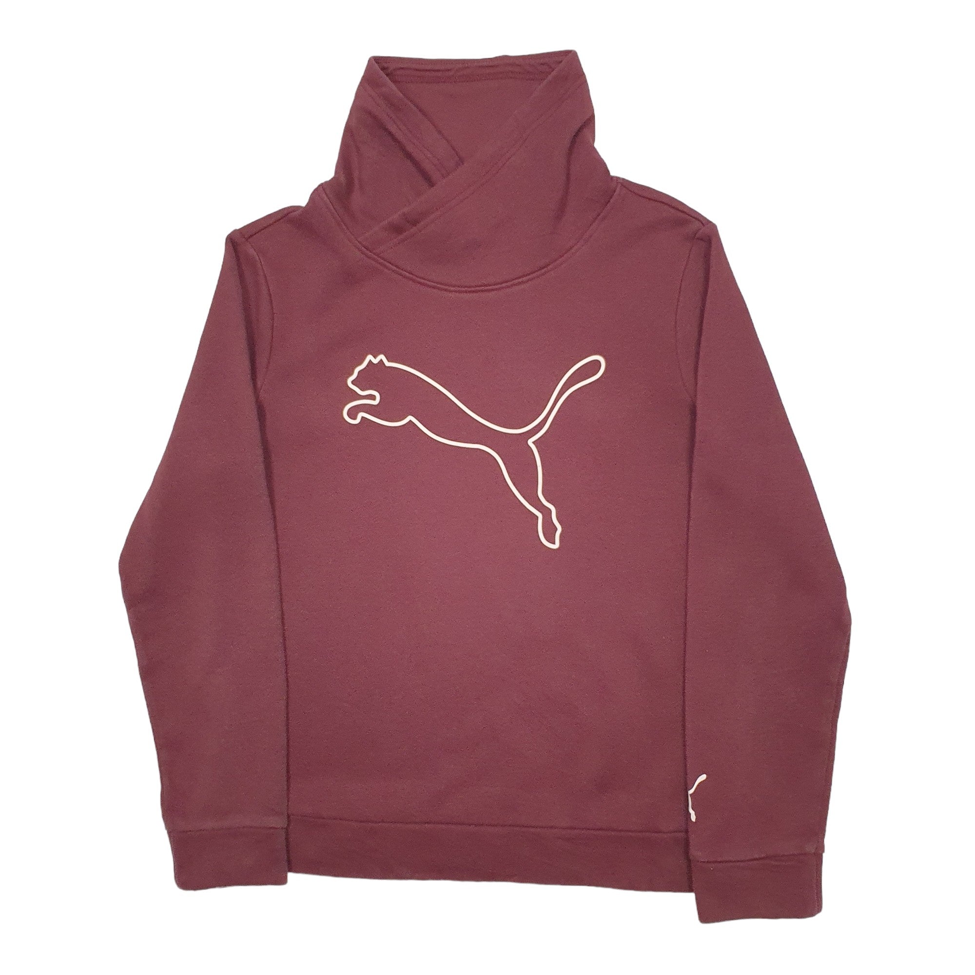 Womens Puma Burgundy Puma Jumper S Bundl Clothing