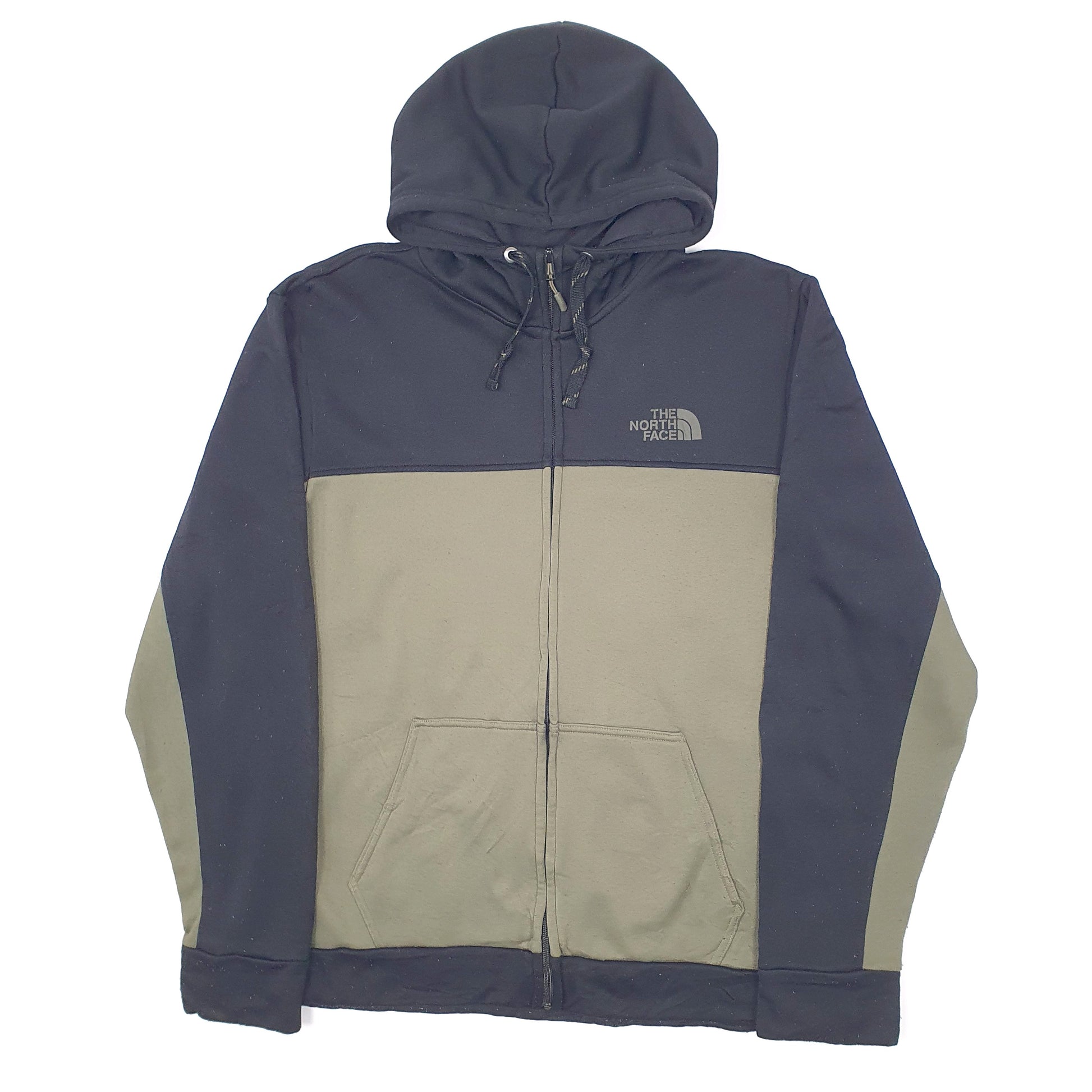 Mens The North Face Green Full Zip Hoodie Tech Tracksuit Top