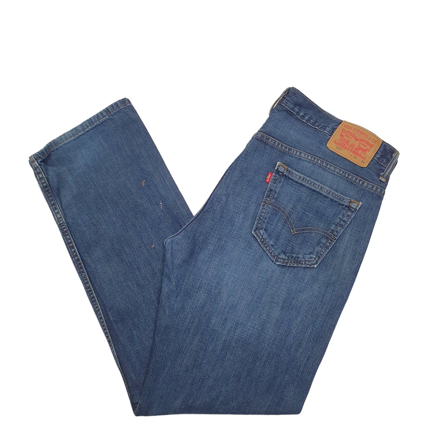 Mens Blue Levis  569 JeansW38 L34