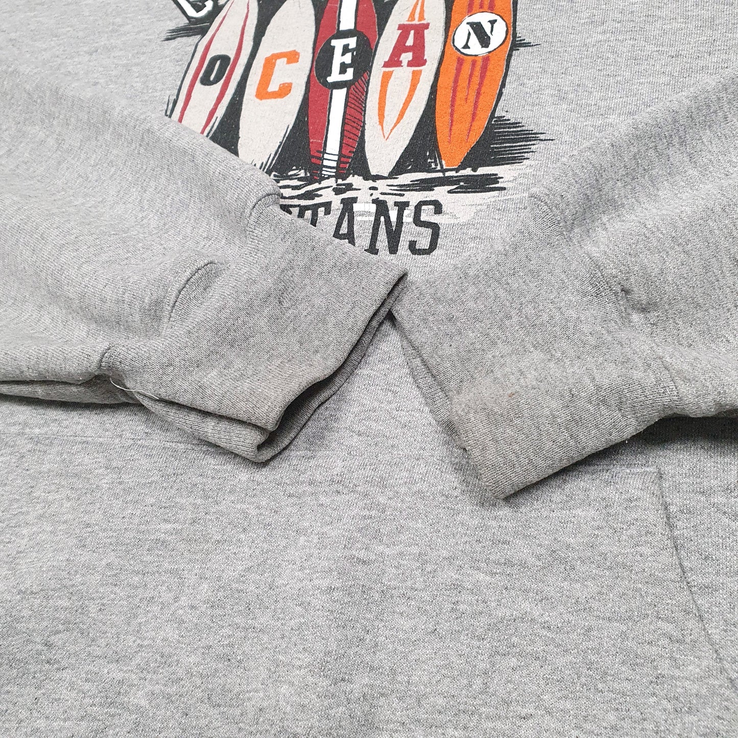 Mens Grey Adidas Ocean Spartans 2011 Surf Hoodie Jumper