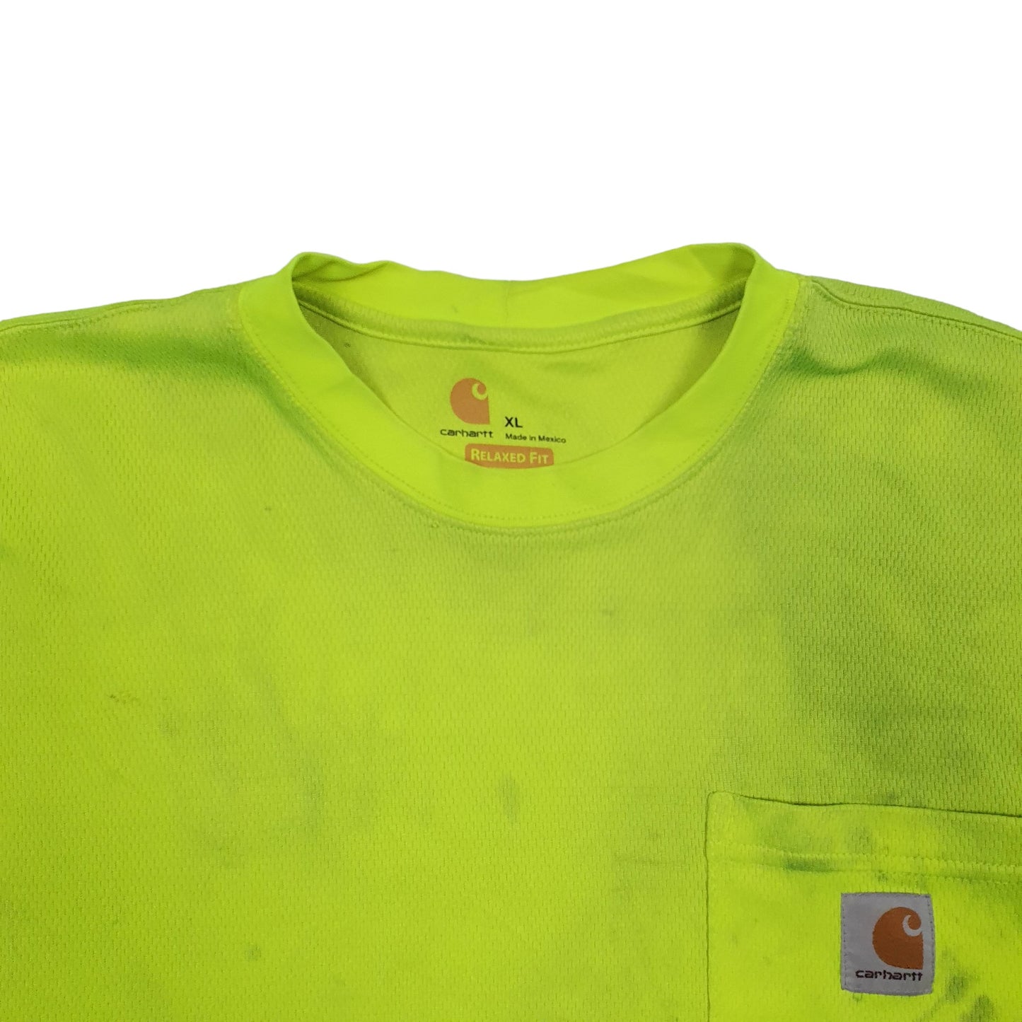 Mens Yellow Carhartt  Short Sleeve T Shirt