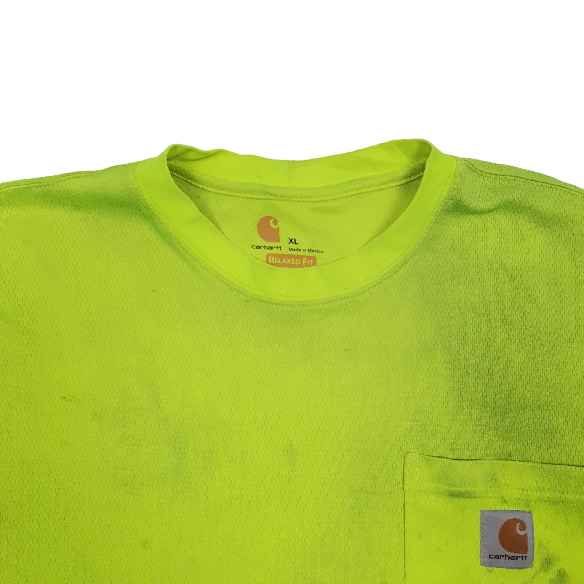 Mens Yellow Carhartt  Short Sleeve T Shirt