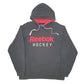 Mens Black Reebok Hockey Hoodie Jumper