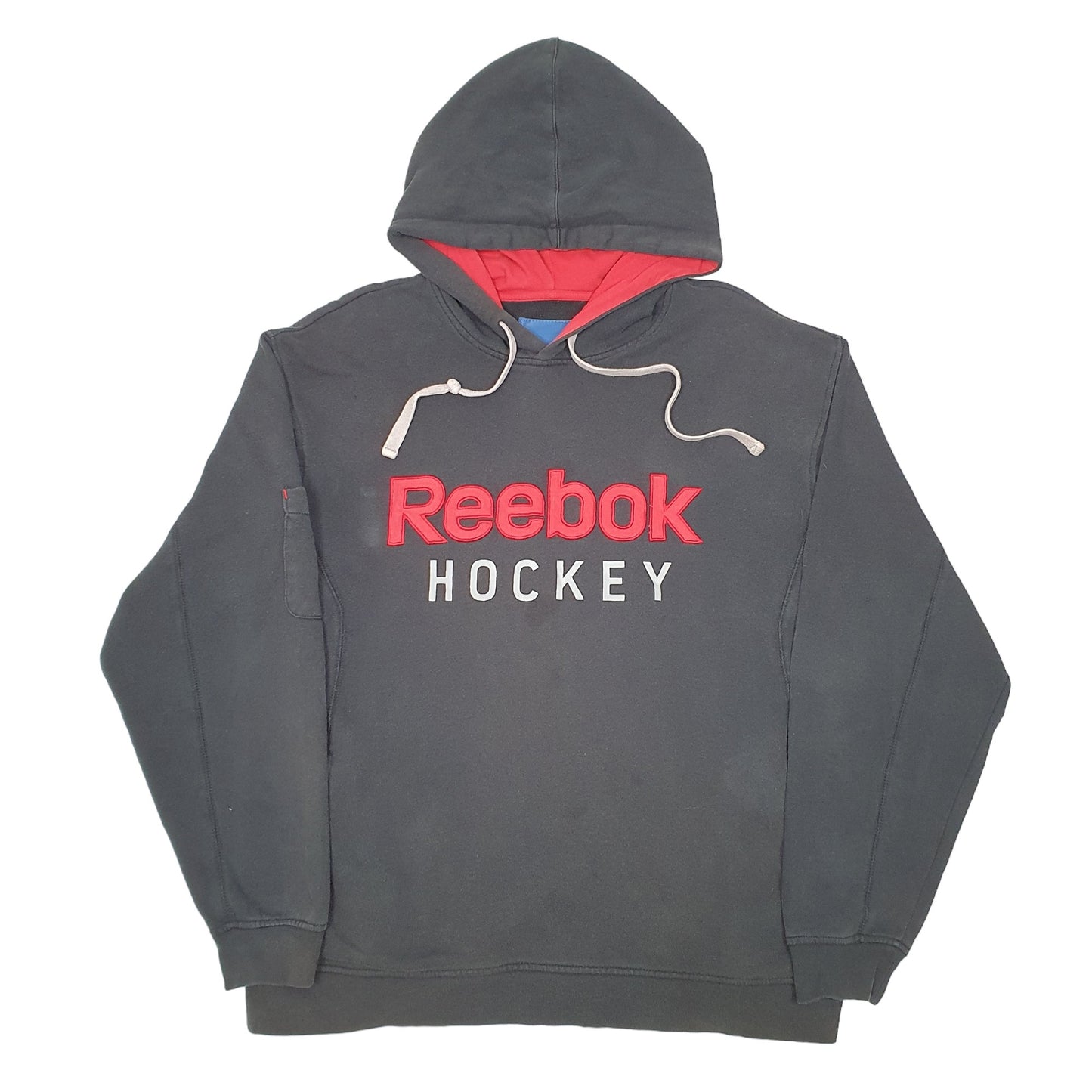 Mens Black Reebok Hockey Hoodie Jumper