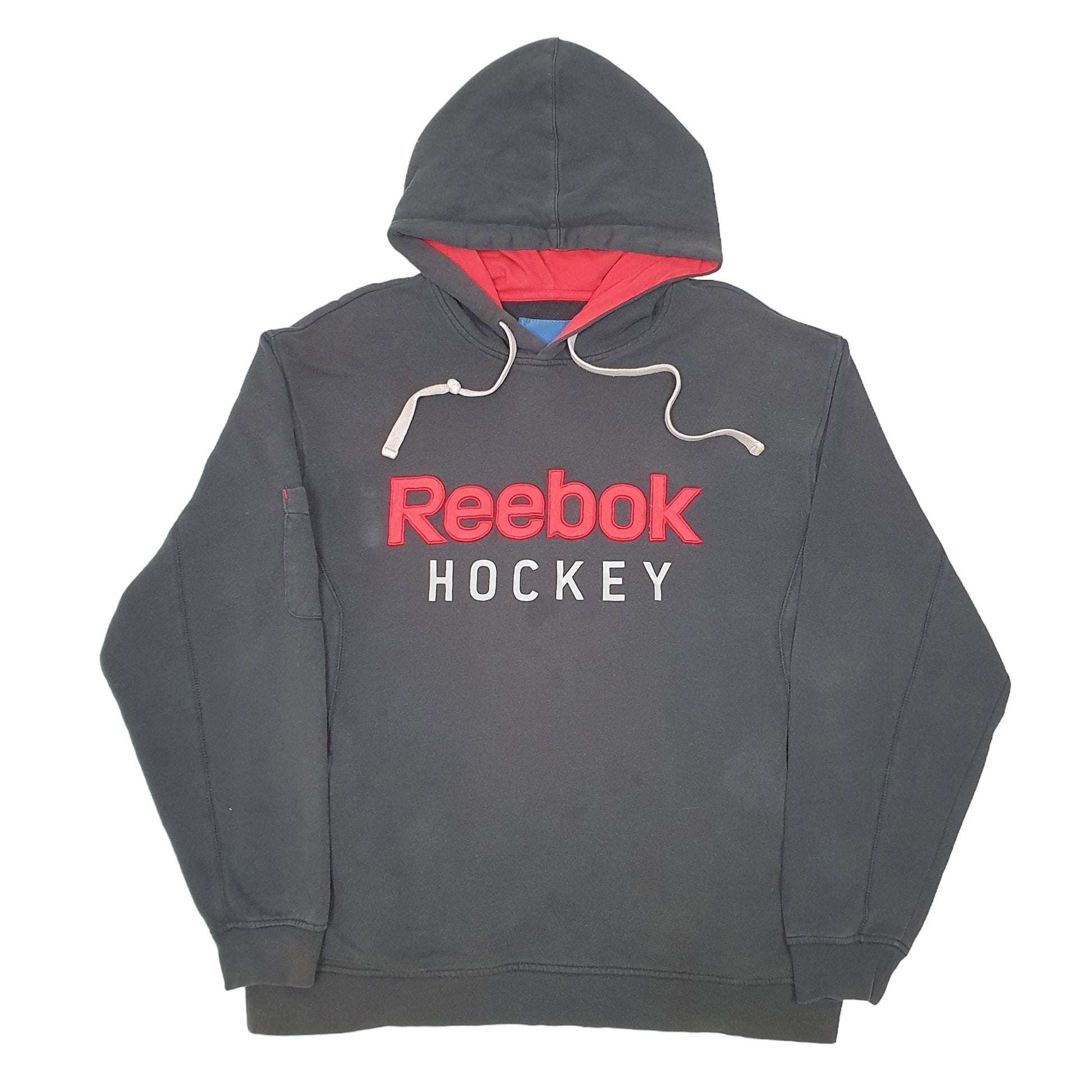 Mens Black Reebok Hockey Hoodie Jumper